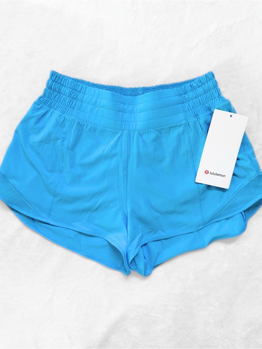 Nwt Lululemon Hotty Hot Hr Short 2.5â Lined Kayak Blue Light Size 6
